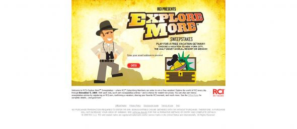 RCI Explore More Sweepstakes