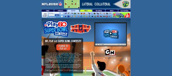 2009 NFL PLAY 60 Super Bowl Contest