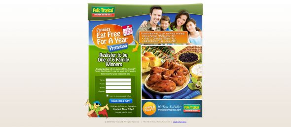 Families Eat Free For 1 Year Promotion