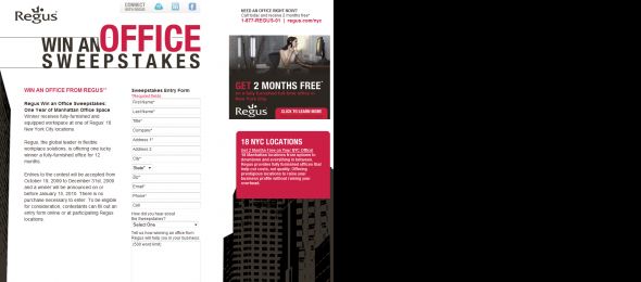 Regus Win an Office Sweepstakes