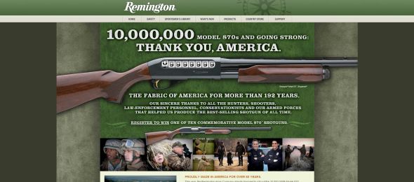 Remington 10 Millionth Model 870 Shotgun Sweepstakes