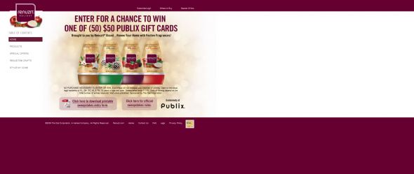 Renuzit Holiday Sweepstakes
