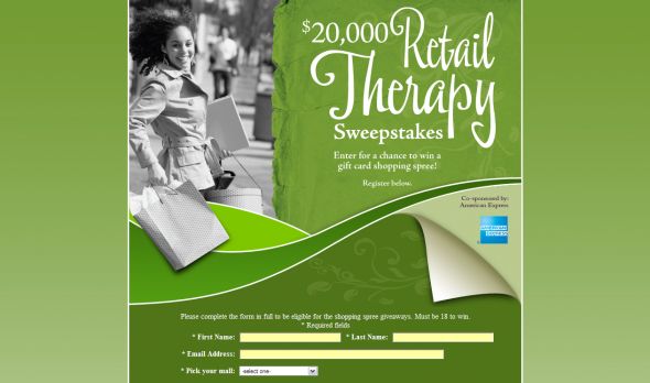 $20,000 Retail Therapy Sweepstakes