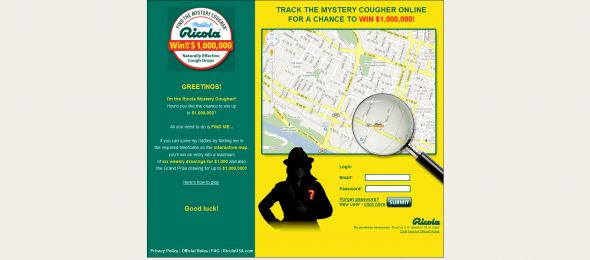 Ricola Mystery Cougher Game