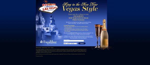 Ring In The New Year Vegas Style! Sweepstakes