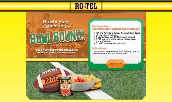 RoTel Bowl Bound Sweepstakes RoTel Bowl Bound Sweepstakes