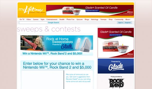 Lifetime’s Rock at Home Sweepstakes