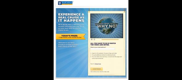Royal Caribbean International’s Why Not Sweepstakes
