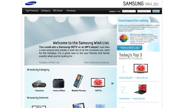Samsung Wish List Sweepstakes