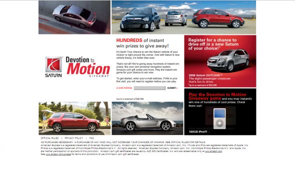Saturn Devotion to Motion Giveaway