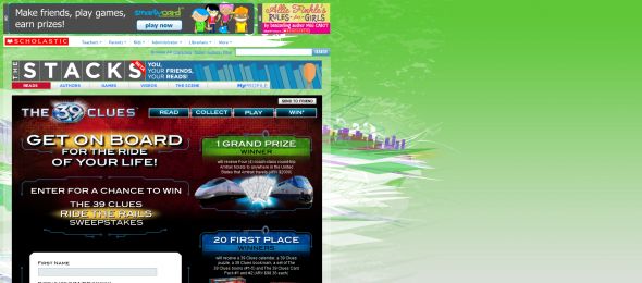 39 Clues Ride the Rails Sweepstakes