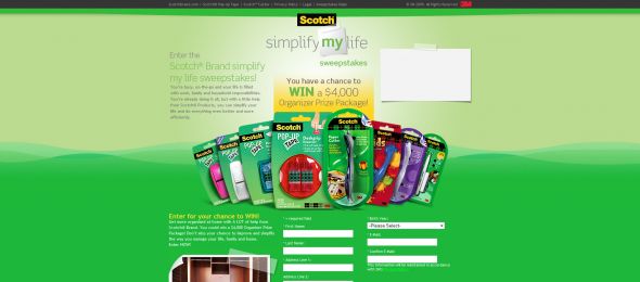 Scotch Brand Simplify My Life Sweepstakes Scotch Brand Simplify My Life Sweepstakes