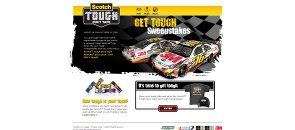 Scotch Tough Duct Tape Get Tough Sweepstakes