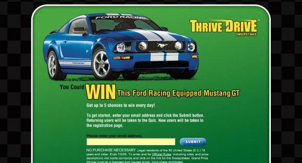 Scotts Thrive & Drive Sweepstakes