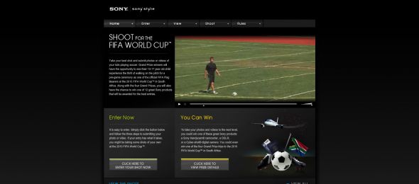 Sony Shoot For The FIFA World Cup Contest