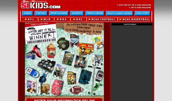 Sports Illustrated KIDS Gotta Get It All Holiday Sweepstakes