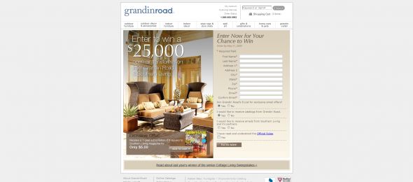 Grandin Road Southern Living Sweepstakes