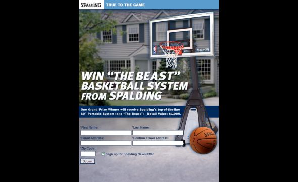 Spalding’s Win a Beast Contest