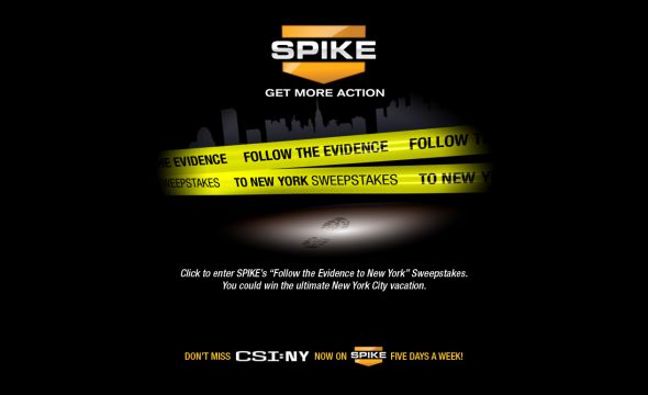 Spike TV Follow the Evidence to New York Contest