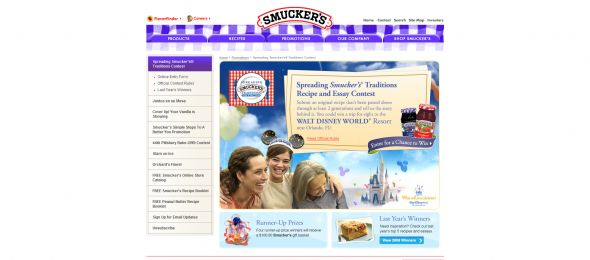 Spreading Smucker’s Traditions Recipe and Essay Contest