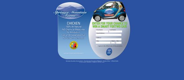 Springer Mountain Farms Fortwo Sweepstakes