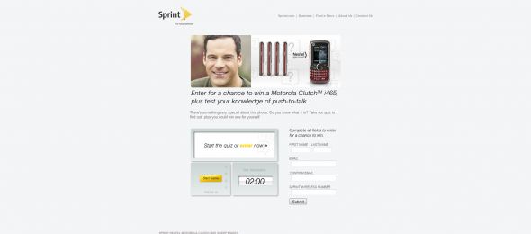 Sprint Nextel Motorola Clutch i465 Sweepstakes