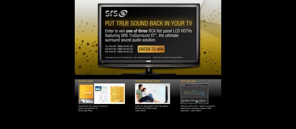 SRS Labs TV Sweepstakes