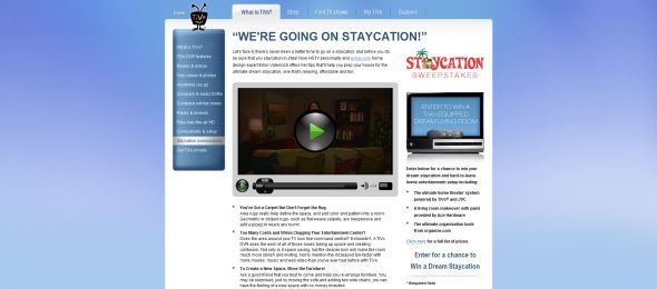 TiVo We’re going on Staycation! Sweepstakes