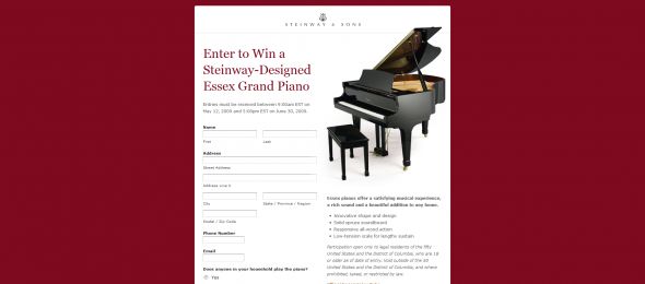 Steinway & Sons Essex Sweepstakes