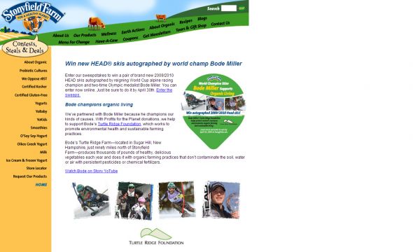 Stonyfield Farm Ski Sweepstakes