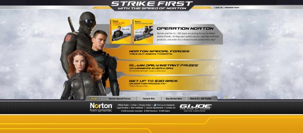 Symantec G.I. Joe Sweepstakes