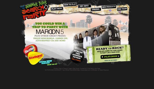 Summer Fever Search Party Instant Win Game and Sweepstakes