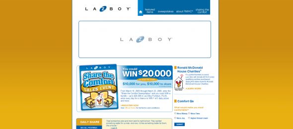 La-Z-Boy Share the Comfort Sweepstakes