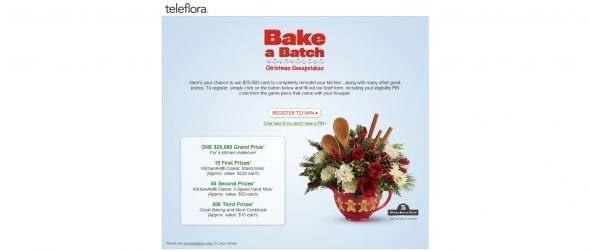 Teleflora’s Bake A Batch Sweepstakes