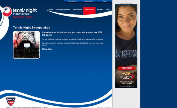 Tennis Night Sweepstakes