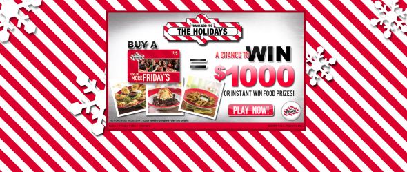 TGI Friday’s Inc. Everyday Holiday Gift Giveaway