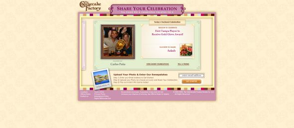 Cheesecake Factory Share the Celebration Sweepstakes