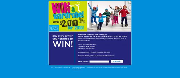 Win A Wardrobe Worth $2010 for 2010! Sweepstakes