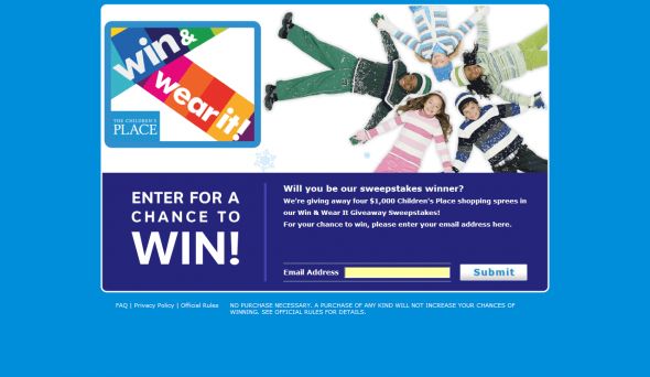 Children’s Place Sweepstakes Children’s Place Sweepstakes