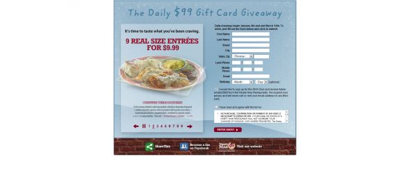 Ninety Nine Daily $99 Gift Card Giveaway