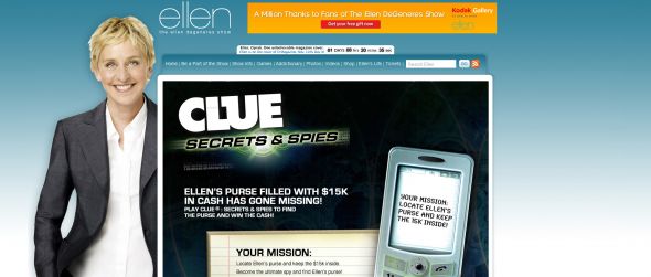 The Ellen Clue: Secrets & Spies Sweepstakes The Ellen Clue: Secrets & Spies Sweepstakes