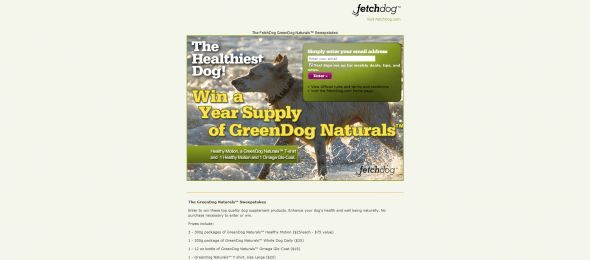 GreenDog Naturals Sweepstakes