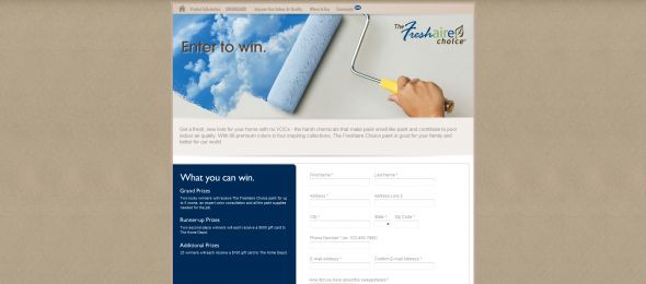 Freshaire Choice Paint Makeover Promotion