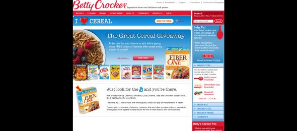 Betty Crocker Great Cereal Giveaway