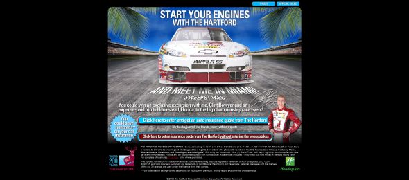 Hartford Start Your Engines Sweepstakes