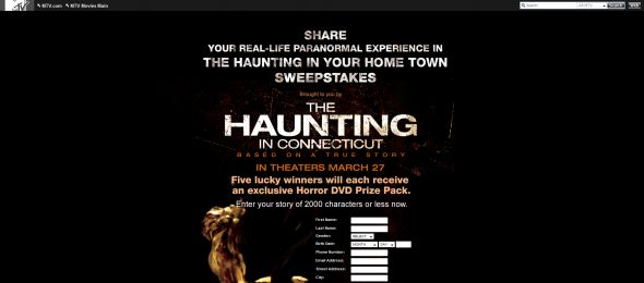 Haunting in Your Home Town Sweepstakes