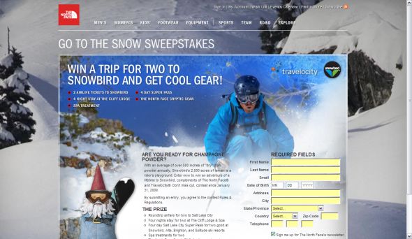 Go To The Snow Sweepstakes