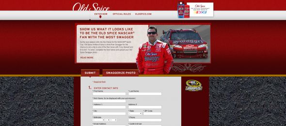 Old Spice Nascar Fan With The Most Swagger Photo Contest