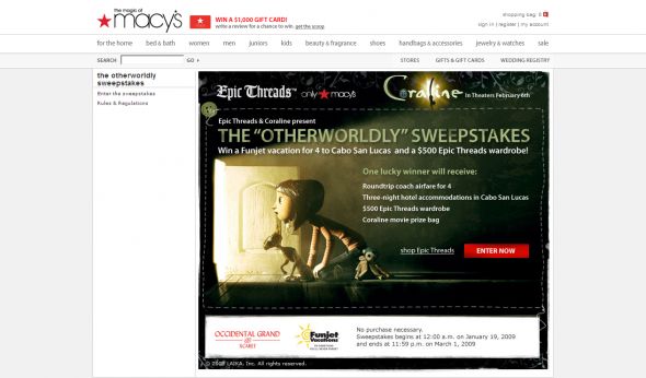 Otherworldly Sweepstakes