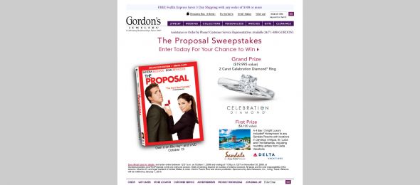 The Proposal Sweepstakes